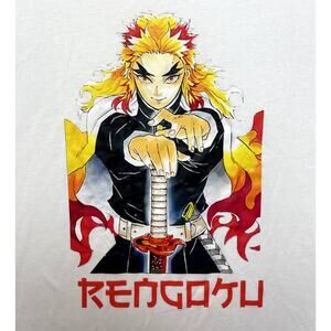 Kyojuro Rengoku Demon Slayer Tee White 2XLarge